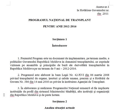 „Moldova îşi va deschide uşile pentru schimburile de organe umane”. Un nou FALS este distribuit în spațiul public