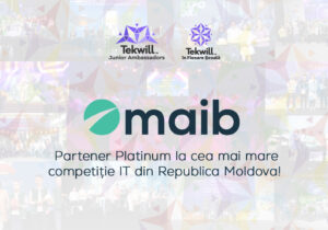 Maib contribuie la formarea noii generații de inovatori, devenind Partener Platinum al competiției „Tekwill Junior Ambassadors”