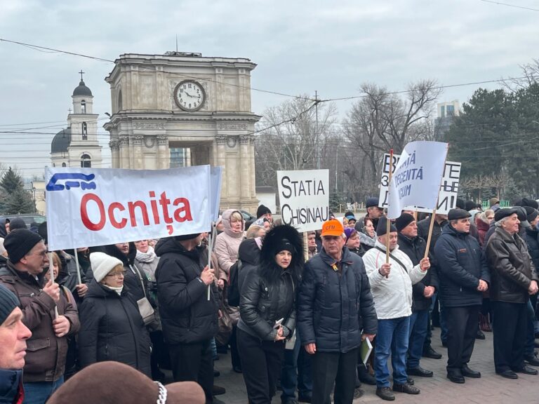 Железнодорожники, протест в Кишиневе