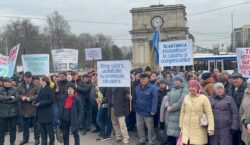 Железнодорожники, протест в Кишиневе