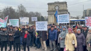 Железнодорожники, протест в Кишиневе