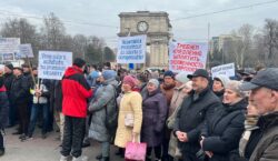 Железнодорожники, протест в Кишиневе