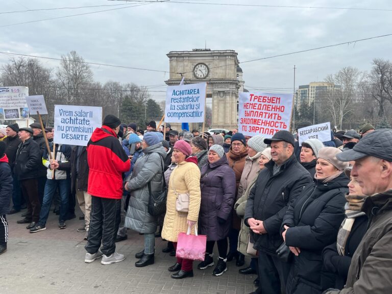 Железнодорожники, протест в Кишиневе