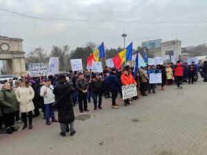 Железнодорожники, протест в Кишиневе