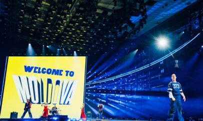 Satoshi performing Viva, Moldova! for Moldova during the First Rehearsal at Wiener Stadthalle, Vienna