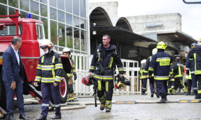 Incendiu la Moldexpo