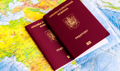Passport,On,Map.,Travel,To,Europe,Preparation,For,Traveling,Concept.