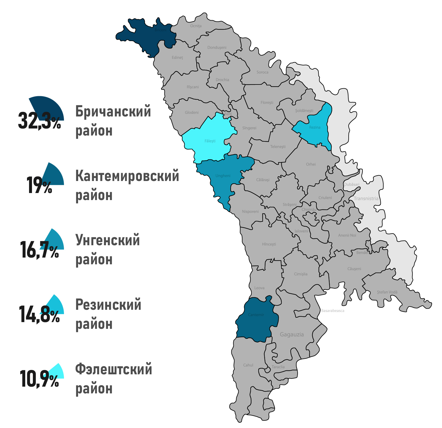 Гагаузия на карте молдавии